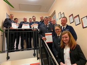 Die geehrten des Musikzuges der Feuerwehr Hemer