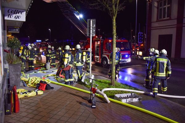 Die Feuerwehr war mit einem Großaufgebot im Einsatz