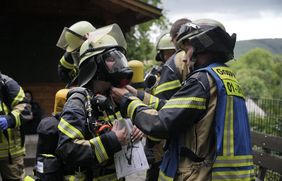 Übung der Löschgruppe Sundwig