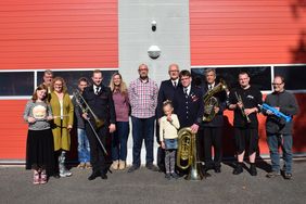 Der Spielmannszug freut sich auf das Instrumentenkarussell und präsentiert schon mal die Leihinstrumente