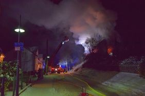 Feuer in einem Gebäude im Ortsteil Becke